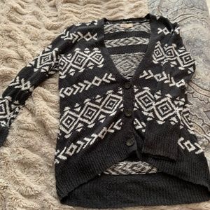 Patterned Knit Cardigan